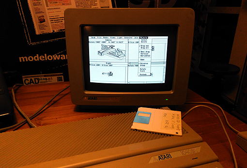 Atari 1040 STF i CAD-3D Atari 1040 STF i CAD-3D