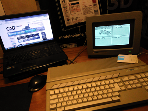 Toshiba Satellite, Atari 1040 STF i CAD-3D Toshiba Satellite, Atari 1040 STF i CAD-3D
