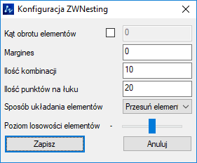 ZW Nesting 2019 opcje