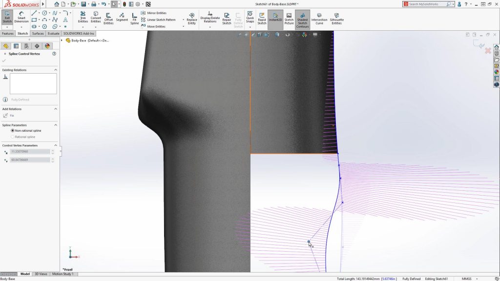 Torsion Continuity (G3) Sketch Relation